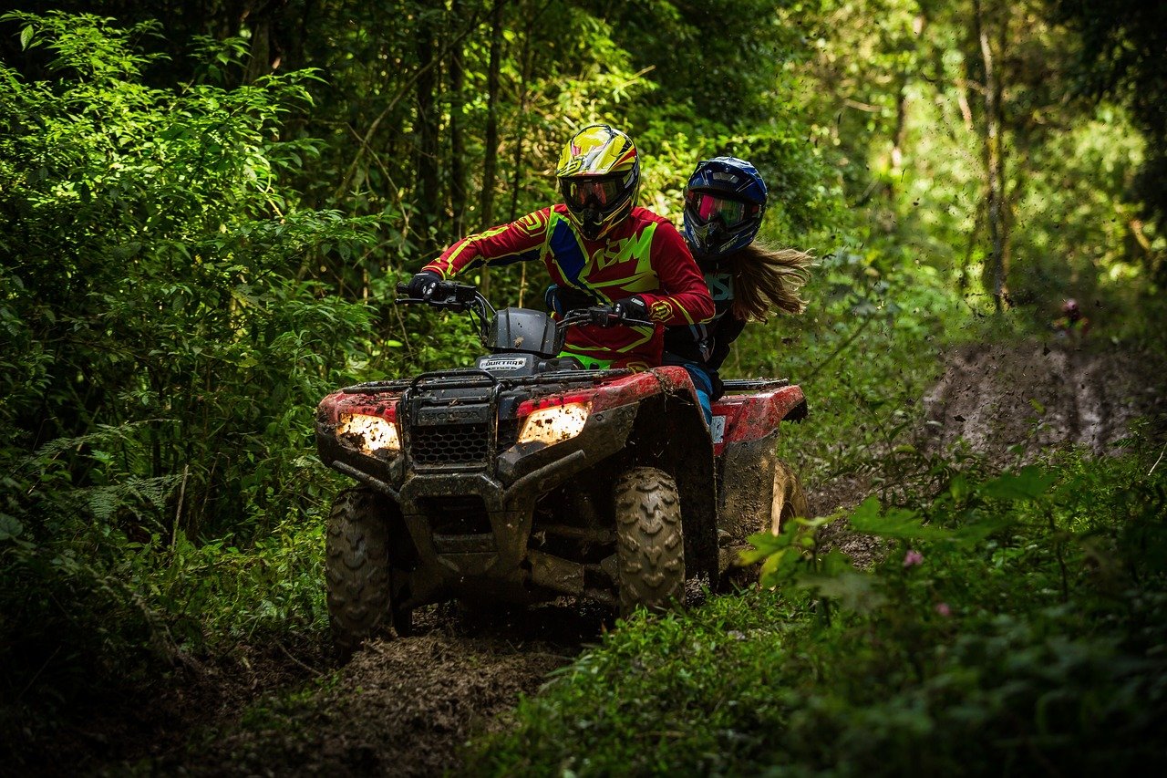 Dirty Quad ride through woods