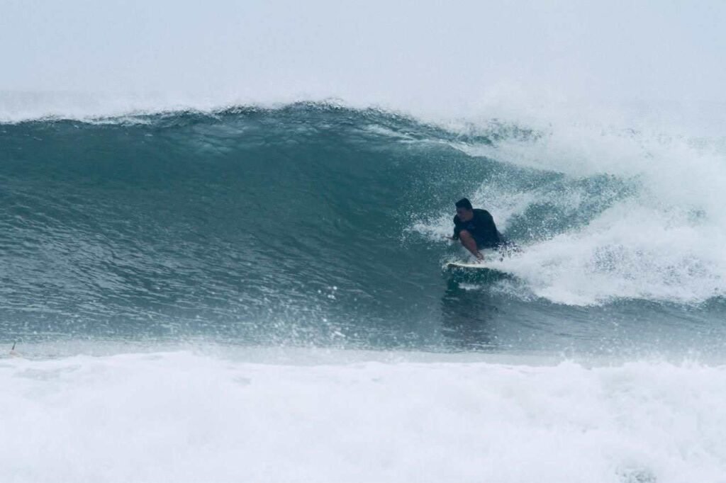 Surfer in a wave